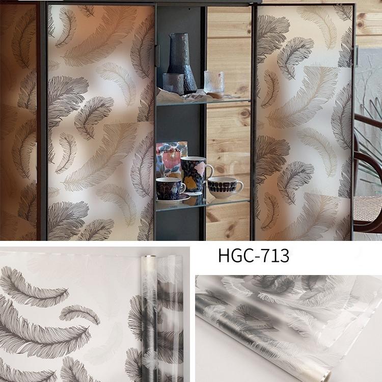 Наклейка из матового стекла, электростатическая наклейка на окно, наклейка на туалетное окно, светопроницаемая анти-подглядывающая модная пленка в китайском стиле