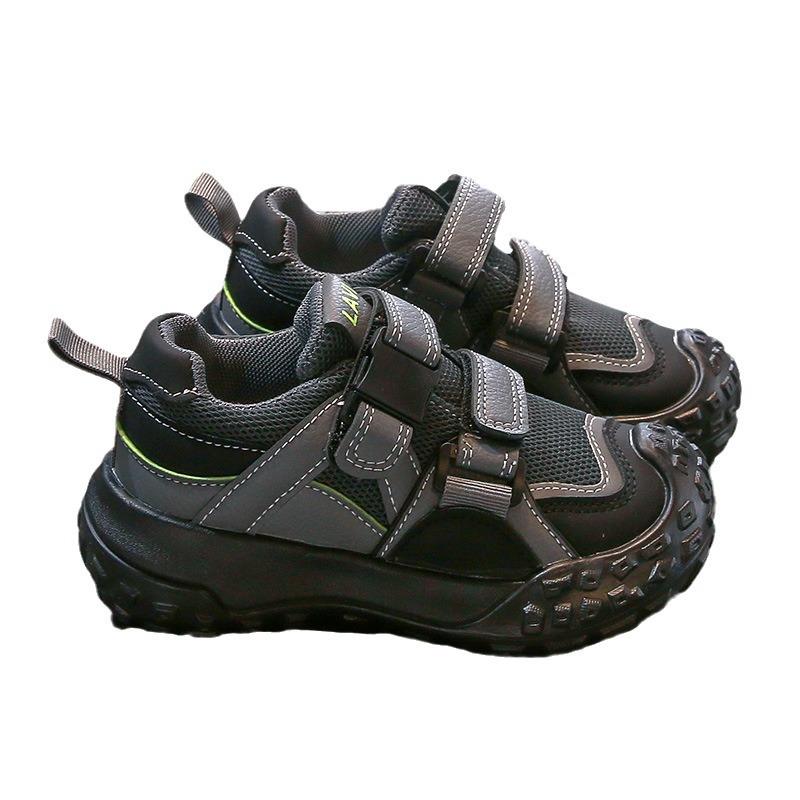 Обувь для мальчиков весна и осень новые сетчатые дышащие детские студенческие спортивные туфли средние туфли для мальчиков постарше для пап