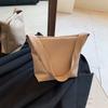 Цвет Однотонный Простой Тканый Текстура Женская Сумка-тоут Большой Вместимости Для Повседневной Носки