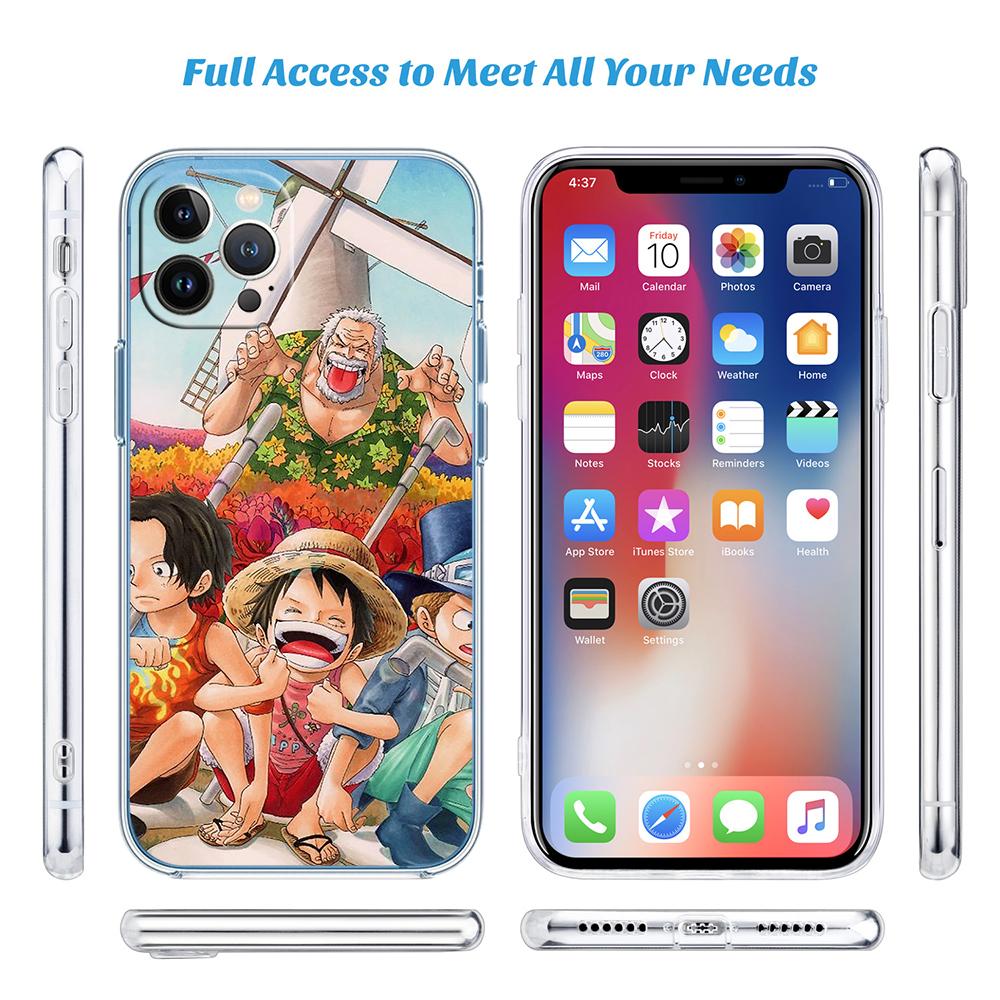 Anime One Piece Soft Shell Transparent Phone Case for Samsung Galaxy A04 A04S A14 A23 A34 A54 M23 M33 M52 M53