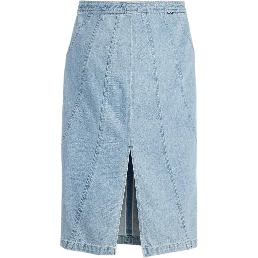 Юбка миди из денима Levis Blue Tab™ Series, удобная, простая, со средней посадкой, женская 001LW-0000