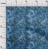 oneOone Cotton Poplin Blue Fabric Abstract Floral Quilting Supplies Print Sewing Fabric By The Yard 42 Inch