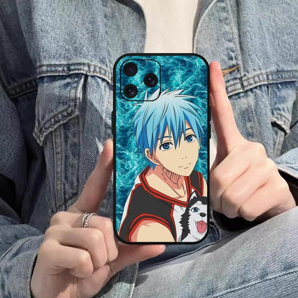 Чехол для телефона Bilibili Anime Kuroko Basketball для iPhone Mini 11 12 13 14 15 Pro XS Max X Plus SE XR, черный мягкий чехол