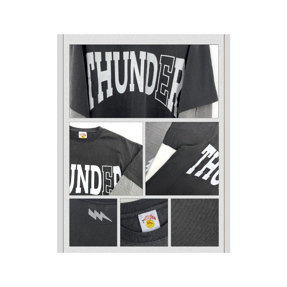 Футболка ATEEZ THUNDER POP-UP 2024 года с несколькими слоями