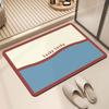 Простой сетчатый коврик для пола из диатомовой грязи, Нескользящий коврик для ванной комнаты, Бытовой коврик для пола, Водопоглощающий быстросохнущий коврик для пола у двери туалета