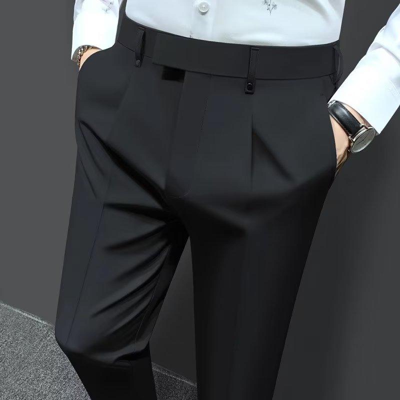 Трендовые мужские повседневные брюки со средней посадкой 2024 года — универсальная посадка Nine-Point для весны и осени