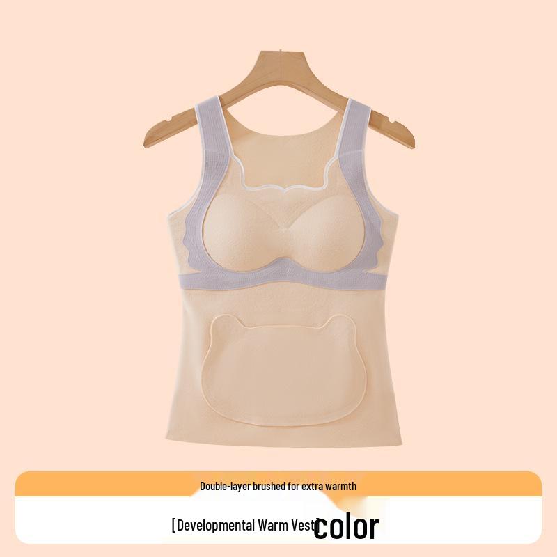 Развивающий терможилет для девочек с нагрудными вкладышами и карманами для учениц средней школы