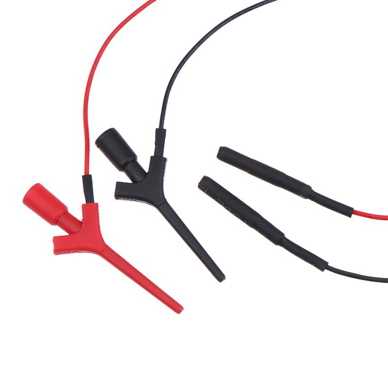 1 комплект SMD Ic Test Hook Clip Test Probter Внутренняя пружина Силиконовый кабель Тестовые провода мультиметра Кабель 2 мм гнездо Ic Test Clip