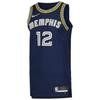 Баскетбольная майка Ja Morant Memphis Grizzlies Размер 12 Унисекс Морской синий DB3676-419