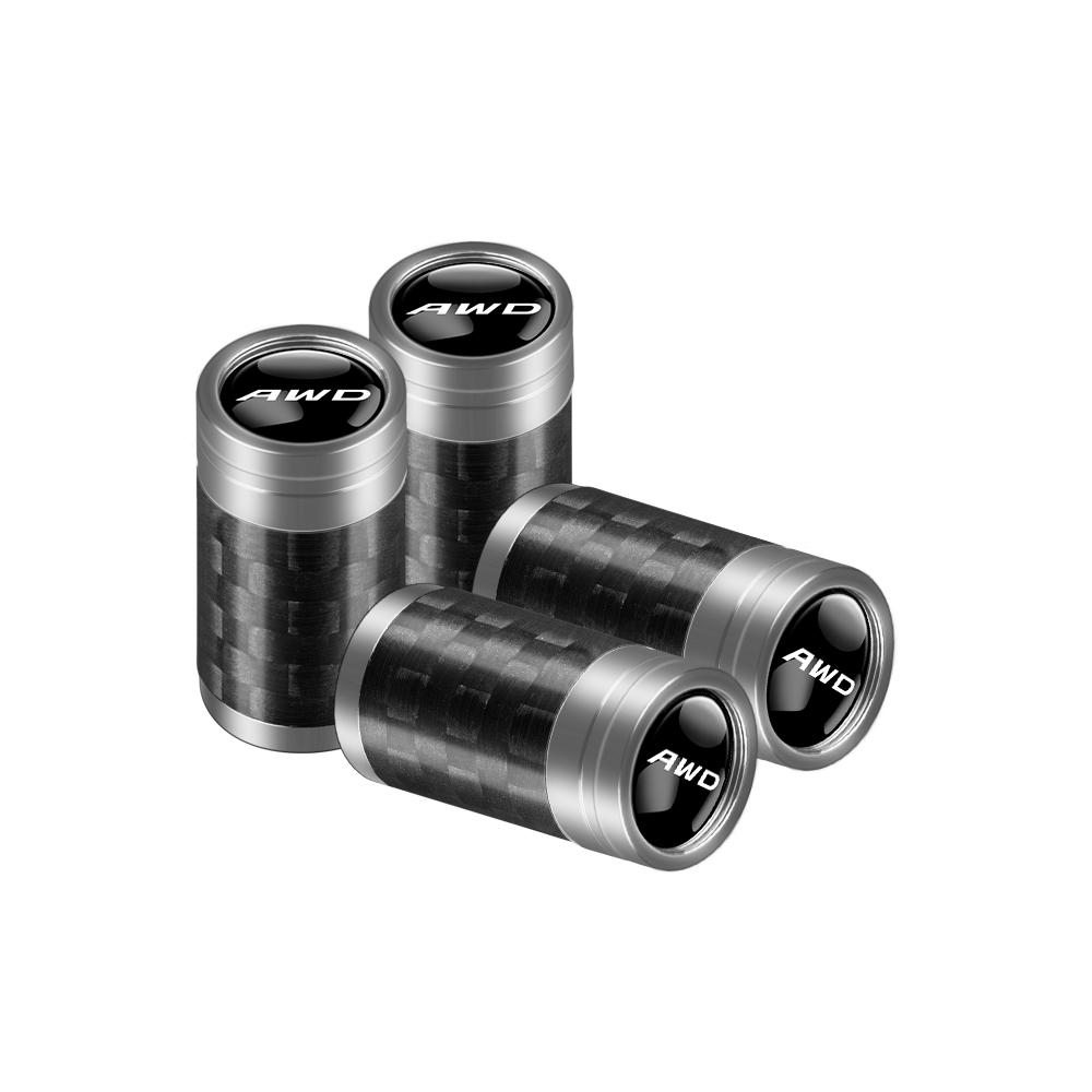 For Volvo ew1For Volvo R Rdesign XC40 C70 V60 V90 AWD T6 D8 T8 4Pcs Carbon Fiber Car Wheel Tire Valve Stem Air Cap Auto Accessories Valve Cap