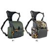 Binocular Harness Chest Pack with Rangefinder Pouch & Rain Cover Bino Harness with Rain Cover for Hunting