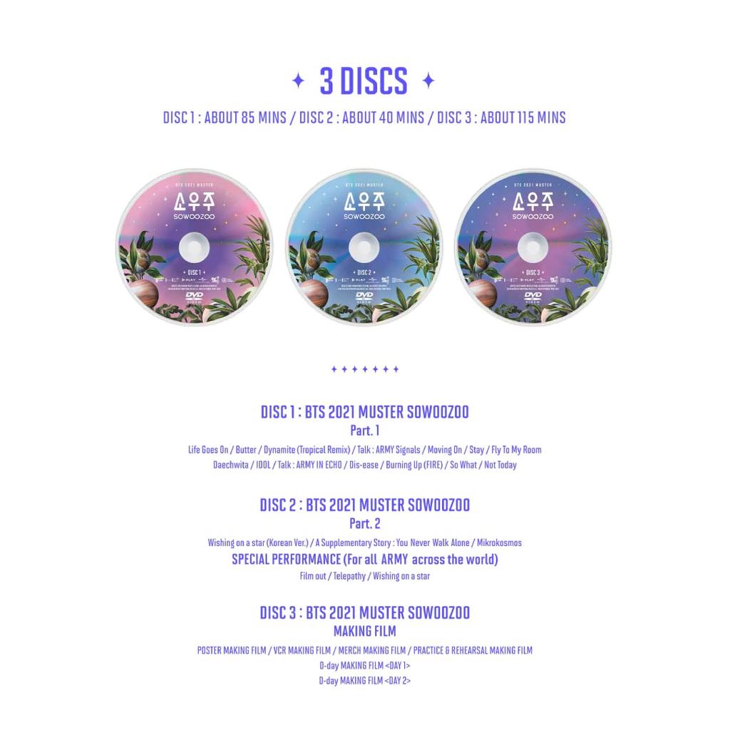 BTS 2021 MUSTER SOWOOZOO DVD-издание с японским языком (Ограниченные субтитры)