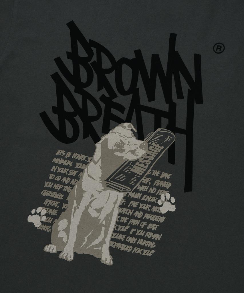 Футболка с биркой BROWNBREATH - Угольный