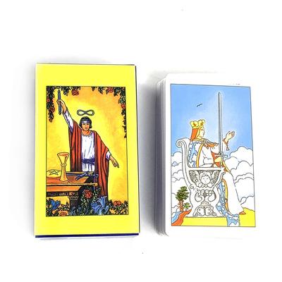 Классические Карты Таро на Испанском Английская Версия Настольная Игра Гадание Медитация Колода Для Новичков 78 ШТ Карты Таро Игра