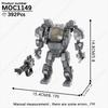 MOOXI Модель Робота Меха Танка из Фильма и Игры MOC Кирпичи Творческий DIY Сборные Строительные Блоки Совместимые с Игрушками из Коллекции Фигурок