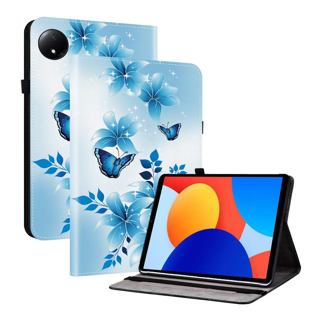 Чехол из искусственной кожи для планшета Xiaomi Redmi Pad SE 8.7 - 11 стилей! Прочный, с 2 слотами для подставки, держателем для карандашей и слотами для карточек, гибкая задняя крышка из ТПУ