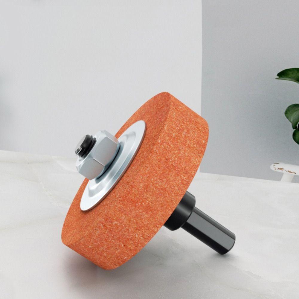 Round Rotary Grinding Stone 75mm Table Grinder Drill Durable Abrasive Stone