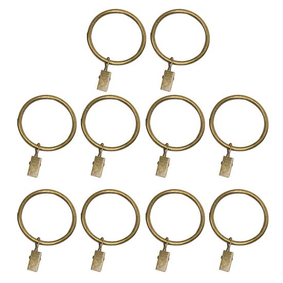 10 шт. прочные металлические зажимы для штор, простые в использовании, плавные, компактные, несущие кольца для штор