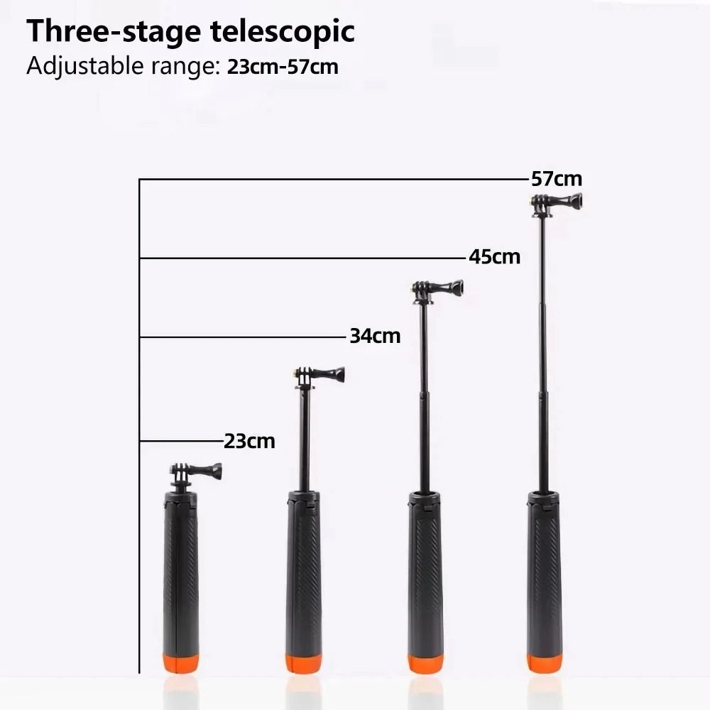 Aluminum Alloy Selfie Stick Plastic Tripod New Underwater Buoyancy Pole Sports Camera