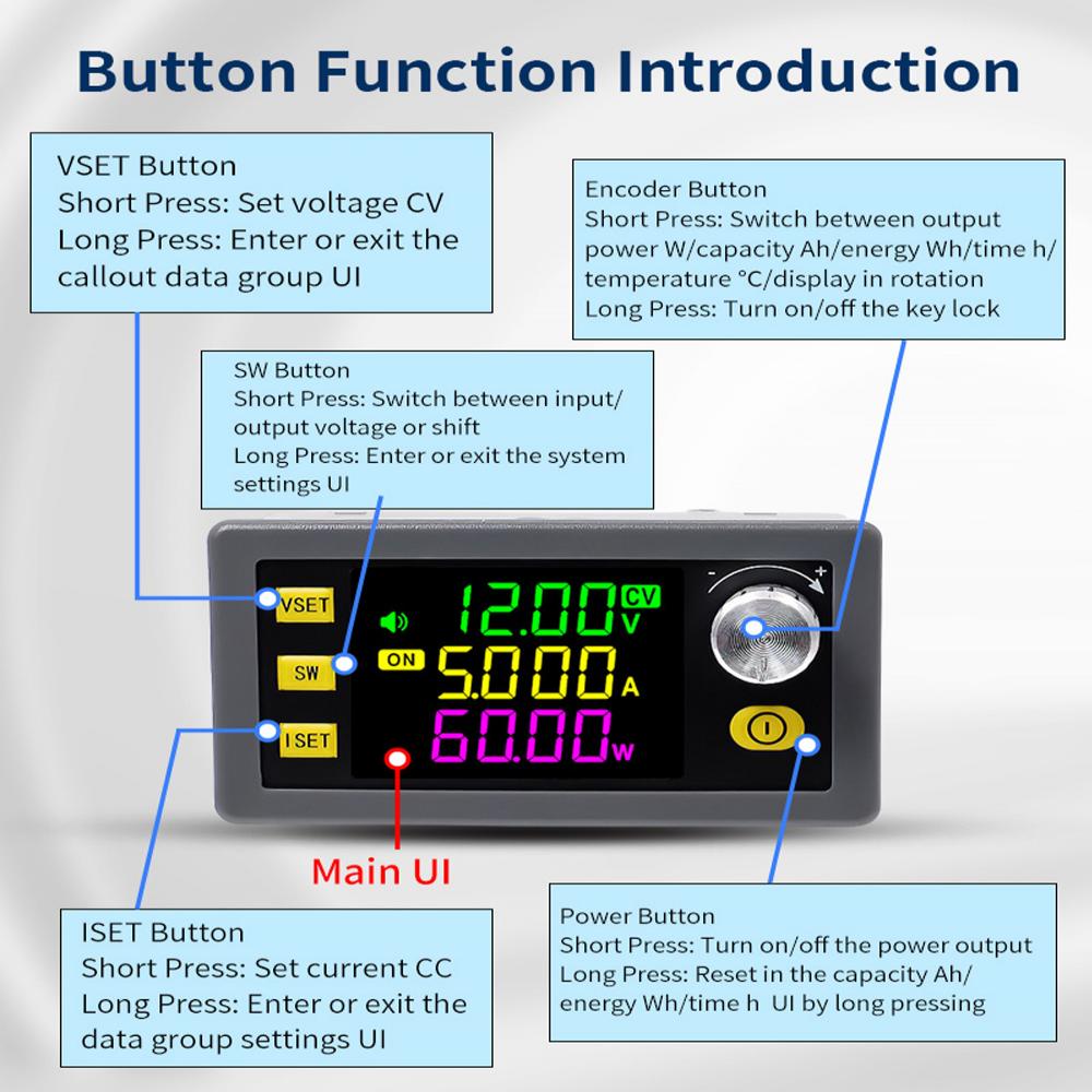 SK60 5A MPPT CC CV источник питания регулятор напряжения WiFi RS485 Modbus понижающий повышающий преобразователь солнечный зарядный модуль