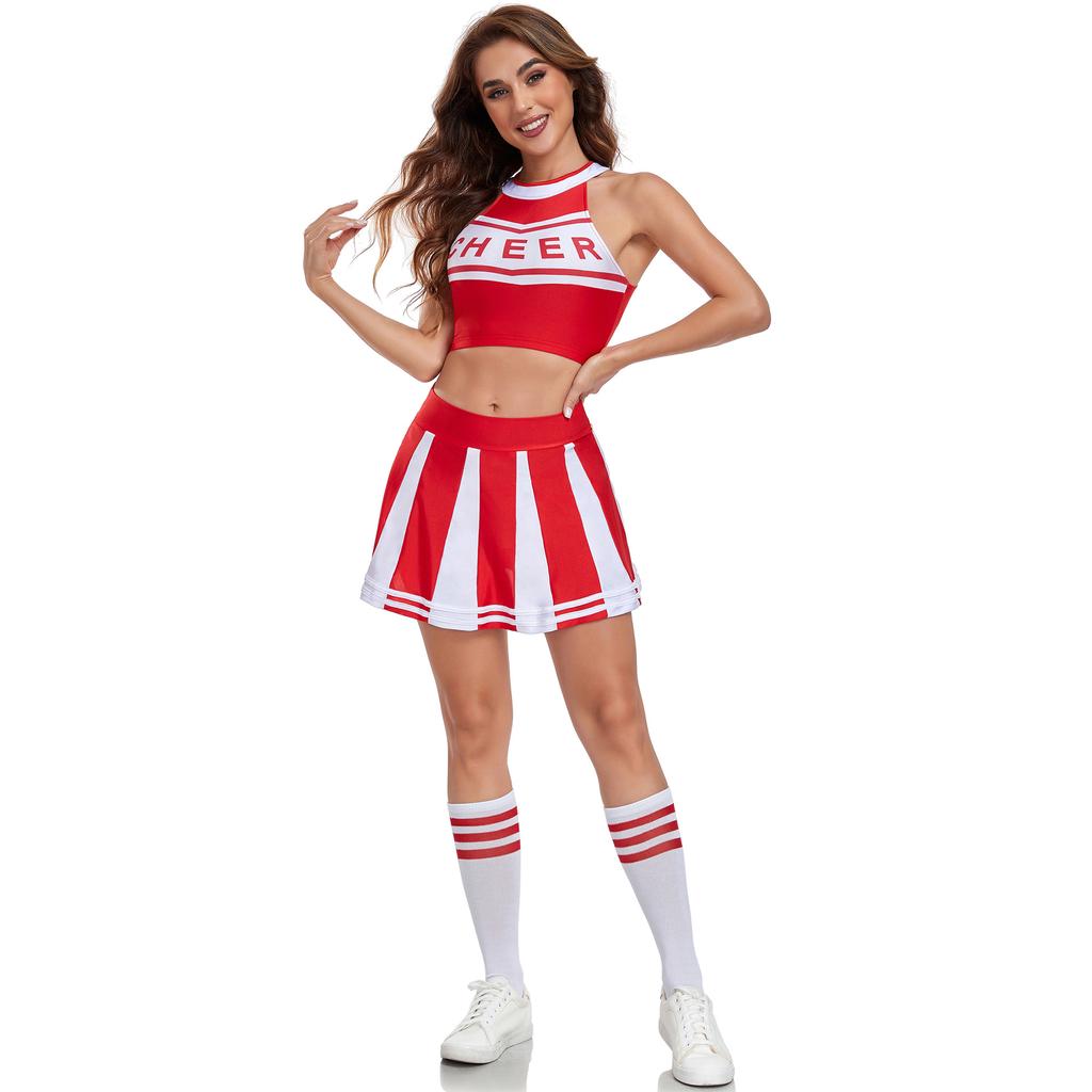 Sexy Soccer Babe Cheerleading Costume Cheereader Female, Cheerleading Costume, Stage Performance Costume