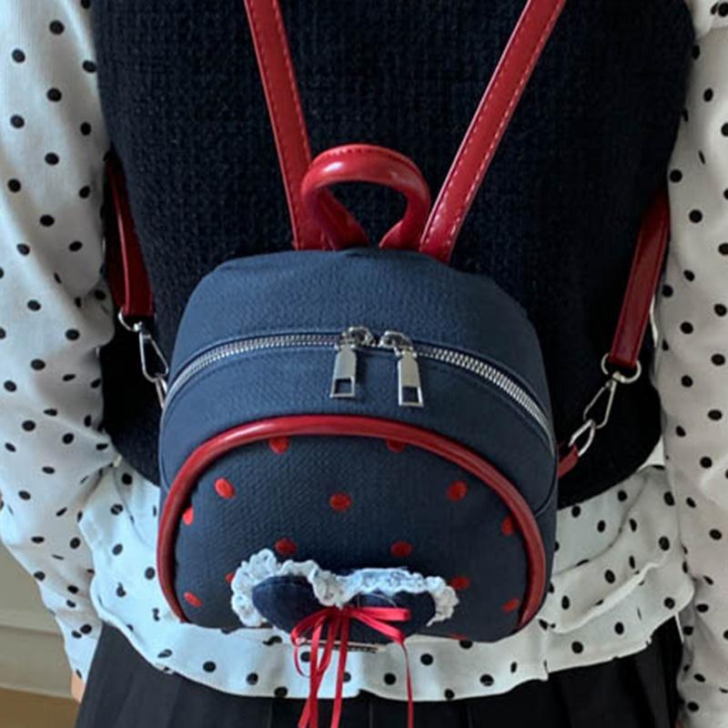 Foreign-style exquisite mini backpack 2025 new trend Korean version niche love ballet girl travel backpack