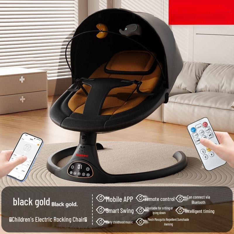 Электрическая качалка Bobodou для малышей - Успокаивающая колыбелька и качалка для новорожденных