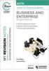 The My Revision Notes: NCFE Level 1/2 Technical Award In Business and Enterprise Second Edition Book