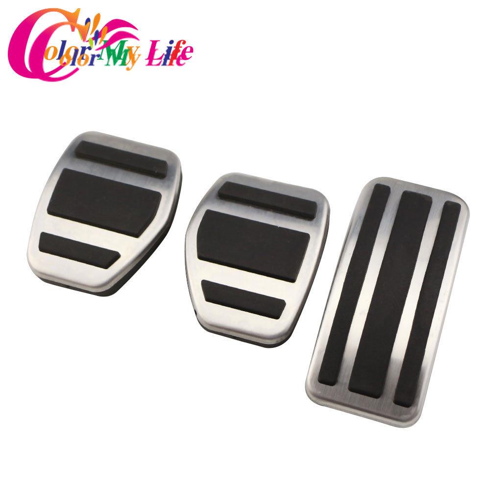 Автостайлинг Педали из нержавеющей стали для интерьера автомобиля Накладка для защиты педалей автомобиля для Peugeot 208 2014 -