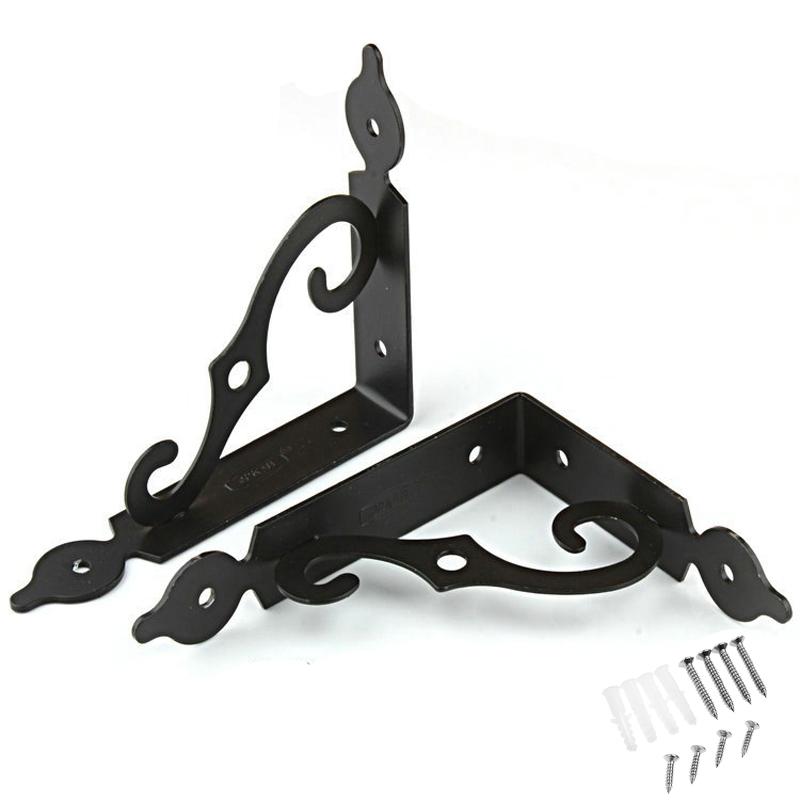 2 шт. Металлический кронштейн для полки L-образной утолщенной угловой скобы для полки с прямым углом для фурнитуры для мебели