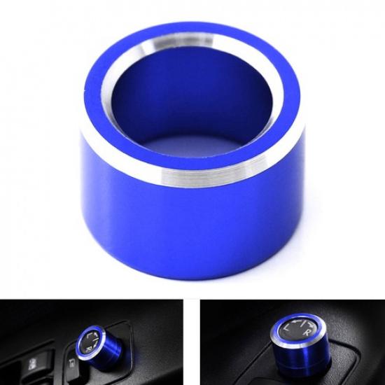 Blue Aluminum SideMirror Adjustment Button Knob Cover For Subaru WRX STI Impreza