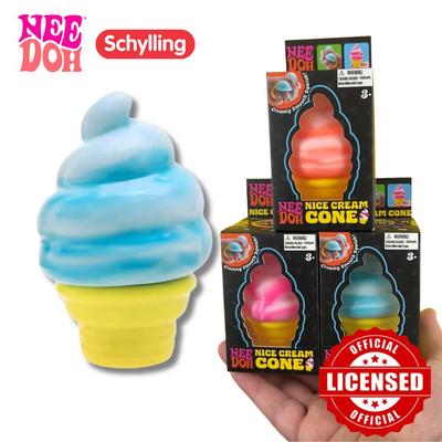 Needoh Nice Cube от Schylling Сенсорная игрушка-сквиши Цвет мороженого Сжималка для снятия стресса Игрушка-фиджет Дети Взрослые Коллекционная