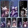 G-Genshin Impact Чехол для телефона Коломбина Для Samsung S25,S24,S21,S22,S23,S30,Ultra,S20,Plus,Fe,Lite,Note,10,9,5G Черный Чехол