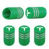 ZMPBD1 4Pcs Car Tire Valve Stems Cap Aluminum Tire Wheel Stem Air Valve Cap For Tesla model 3 model X Y S Roadster