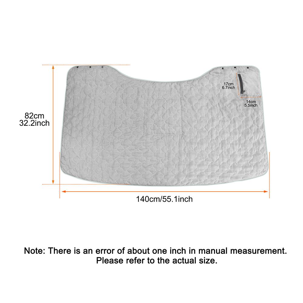 Плед с подогревом от USB, мягкий шарф-шаль на молнии, 3 режима температуры, теплый нагревательный шарф для дома, улицы, офиса