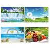 Oil-proof Kitchen Wall Sticker Goose Sea Fruit Self-adhesive Waterproof Heat Resistant Bathroom Kitchen Wall Art Decal Decoration