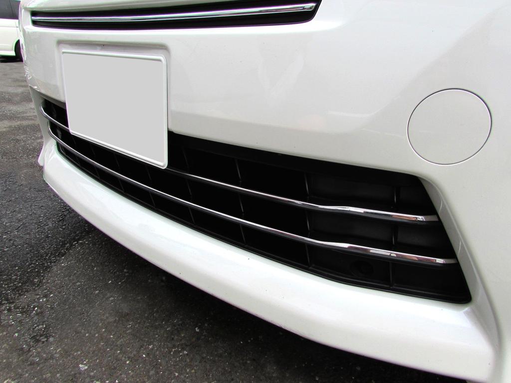 BBRIGHTZ Finish Stainless Steel Plated Front Bumper Mould Q for Toyota Alphard Models Compatible with and Part Ultra-Mirror (2-Piece Type) (Late