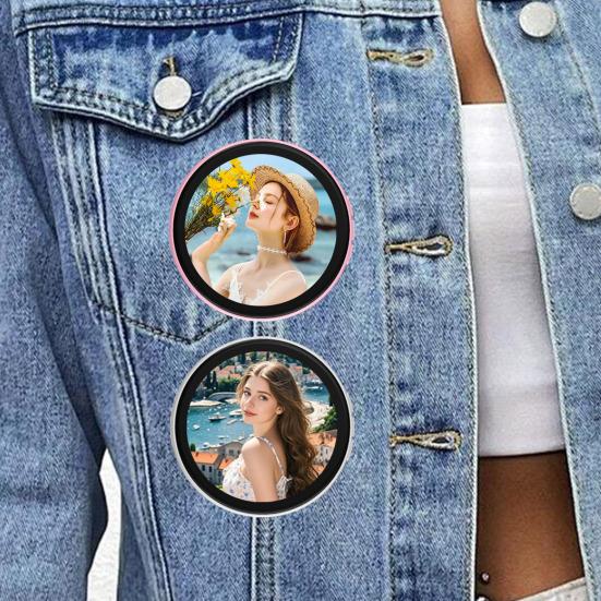 Умный электронный бейдж Цифровой бейдж с возможностью персонализации с отображением видео и фото Перезаряжаемый клипсовый сенсорный бейдж для мероприятий и конференций Персонализированный