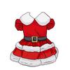 Одежда для домашних собак Платье Санта Клауса для вечеринки в честь Рождества Платье с маленькими рукавами-крылышками Наряд на Новый год для щенков крупных и средних пород