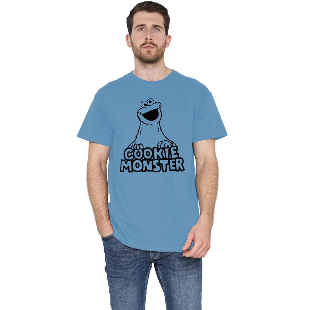 Sesame Street Unisex Adult Cookie Monster Vintage T-Shirt
