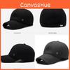 Simple Solid Color Middle Aged Warm Windproof Baseball Cap For Cold Seasons