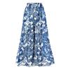 New One-piece Swim Strap Suit for Women Tight Retro Printed Swimsuit Chiffon Long Skirt Suit