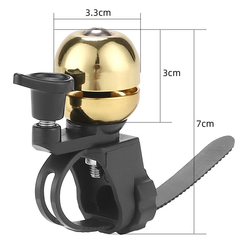 WEST BIKING Retro Bicycle Copper Sound Handlebar Ring Horn Bell Safety Ringtone Crisp Small and Portable Mountain Bike Bell