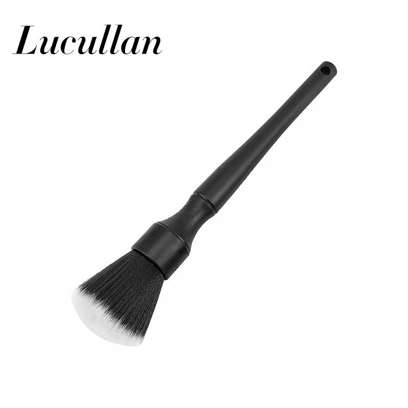 Ультрамягкая щетка для мытья Lucullan, сверхплотная щетка для мытья салона автомобиля с синтетической щетиной, щетка для мытья приборной панели автомобиля
