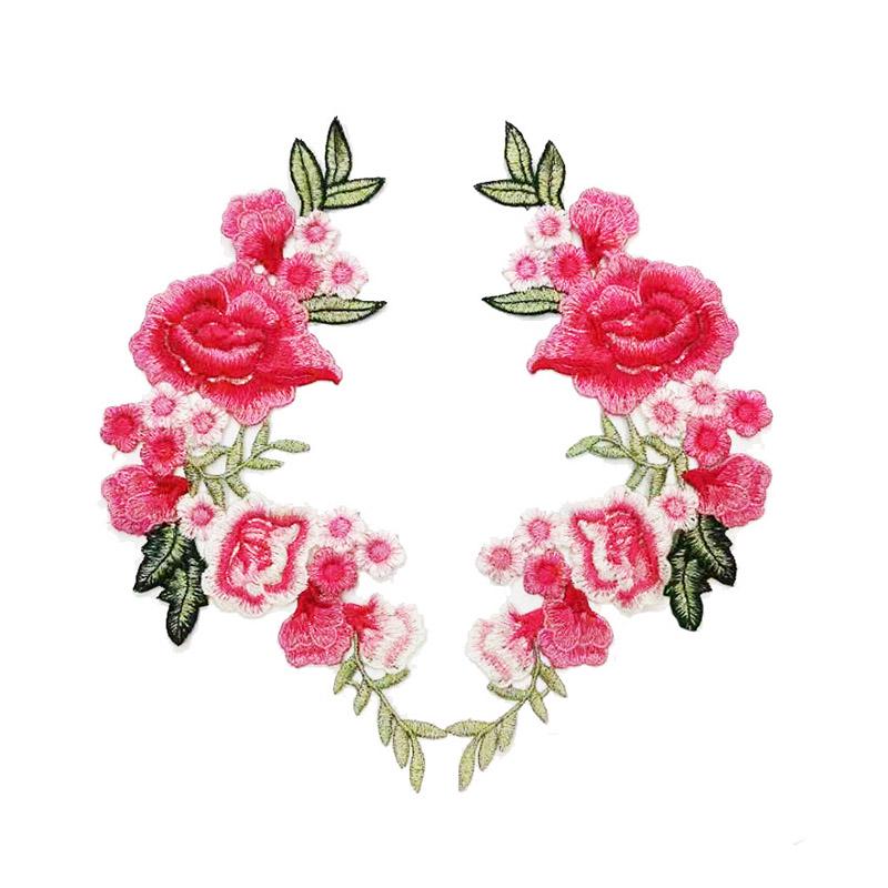 Швейная аппликация 1 пара вышитая одежда аксессуары цветочные модные нашивки своими руками