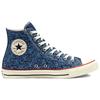 Converse Chuck Taylor All Star Vintage Универсальные Повседневные Высокие Кеды из Канваса Унисекс Синие Цветочные 168038C