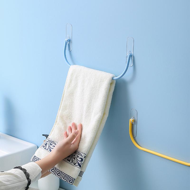 1Pc Simple Shoe Rack Wall-Mounted Bathroom Slippers Hook Holder Shoes Slipper Drain Storage Drying Rack Shoe Organizer Hanger