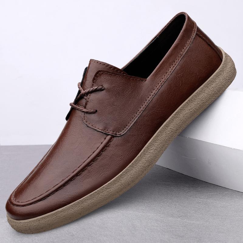 Genuine Leather Men Shoes Trend Comfortable Casual Shoes Moccasins Men Flats Shoes