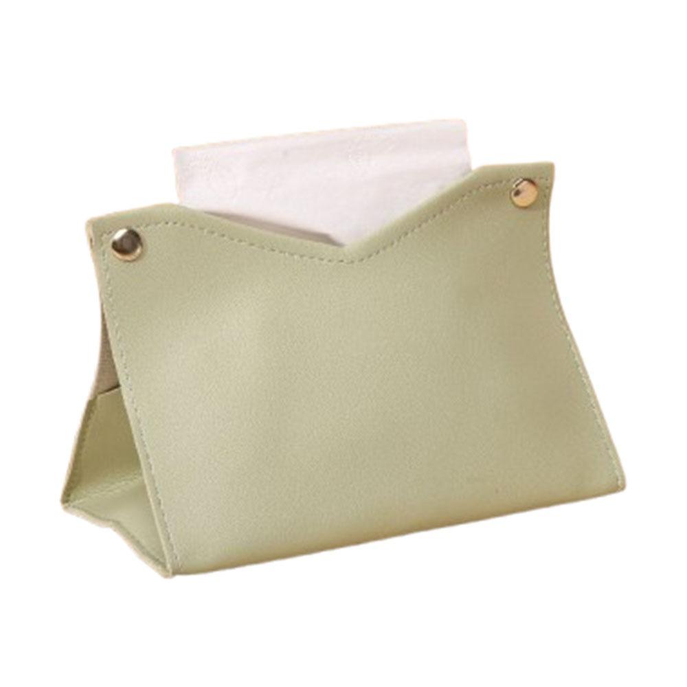 Коробка для салфеток из искусственной кожи, однотонная сумка для хранения бумажных салфеток, держатель для салфеток, украшение для гостиной
