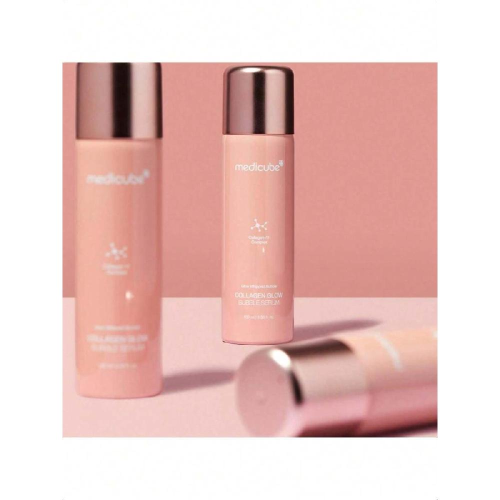 Medicube Collagen Glow Bubble Serum 100 мл Быстровпитывающаяся сыворотка пузырькового типа, которая придает вам 24-часовое сияние и подтянутый вид